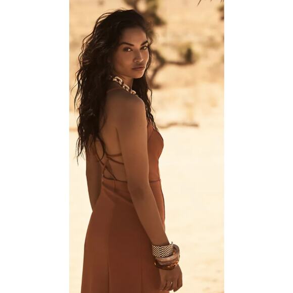 Anthropologie Slim Strappy Midi Dress - Picture 4 of 5